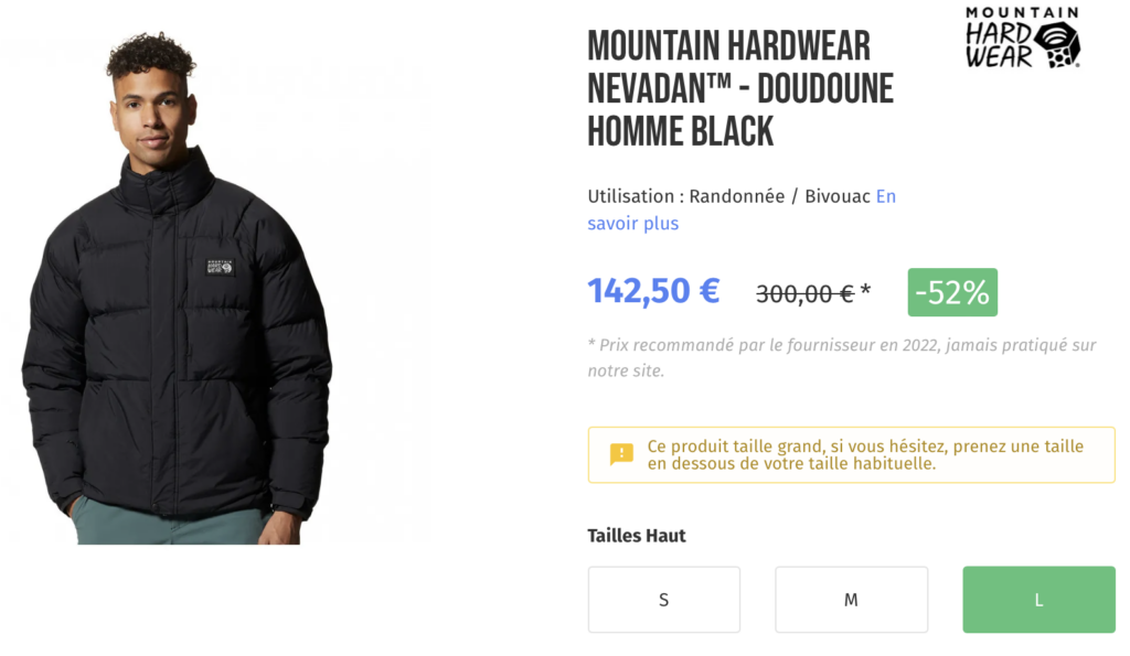 MOUNTAIN HARDWEAR NEVADAN™ - DOUDOUNE HOMME BLACK