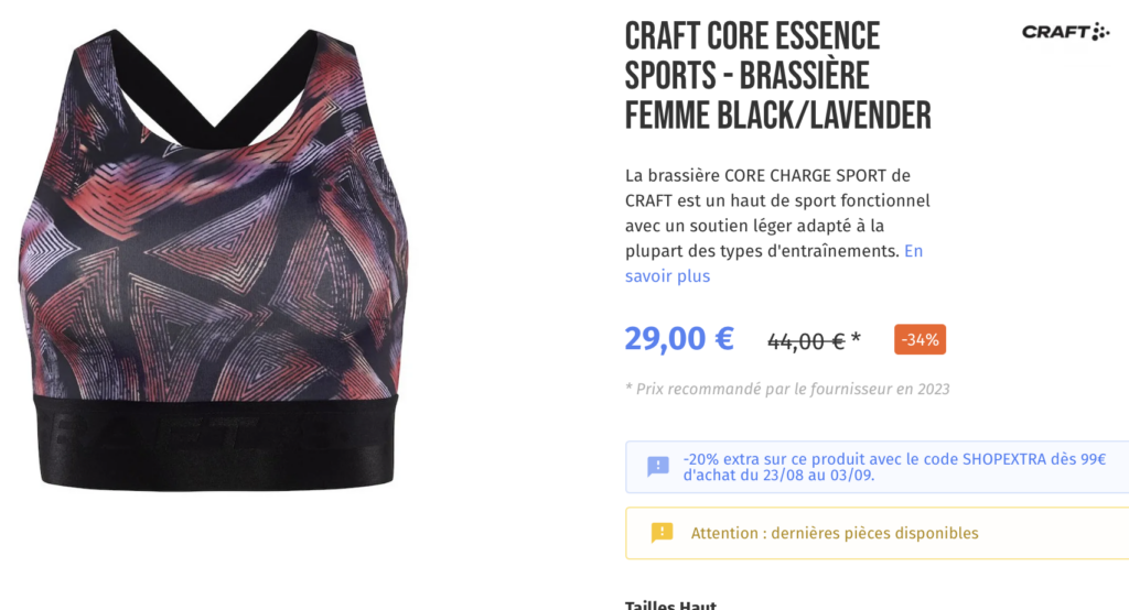 BRASSIÈRE FEMME BLACK/LAVENDER