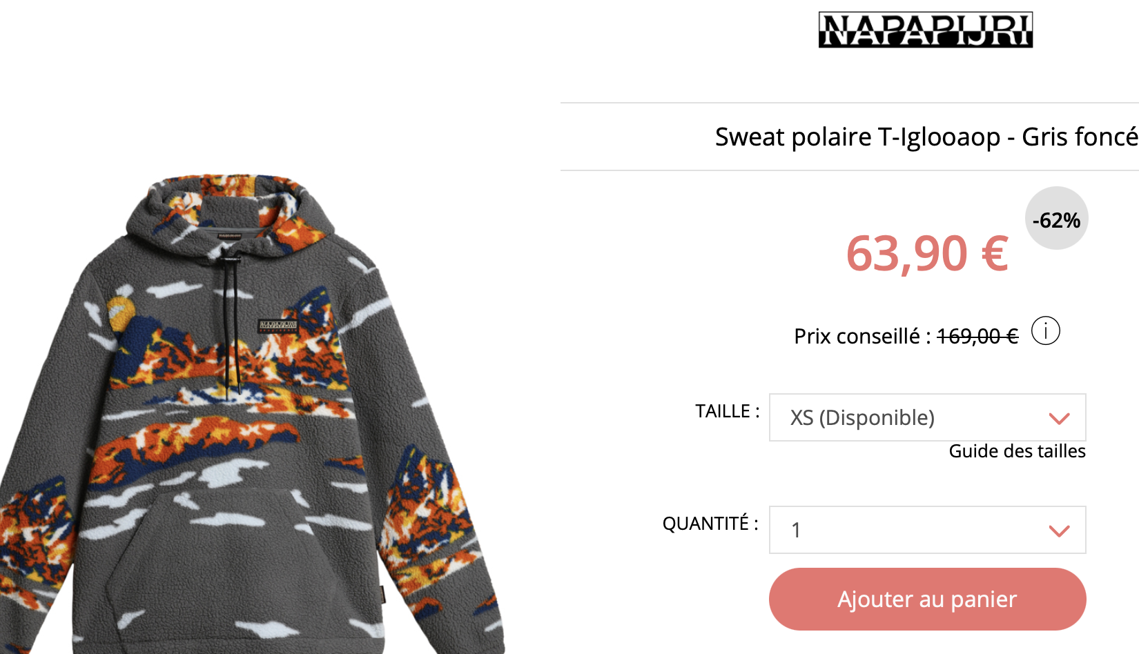 Napapijri Sweat polaire T-Iglooaop - Gris foncé