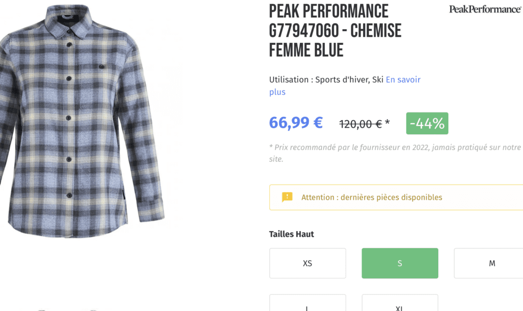 PEAK PERFORMANCE G77947060 - CHEMISE FEMME BLUE