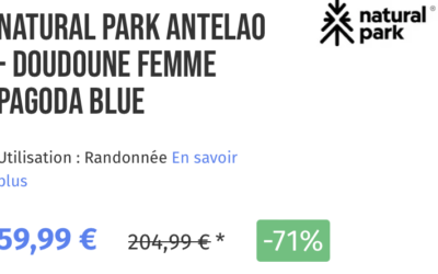 DOUDOUNE FEMME PAGODA BLUE