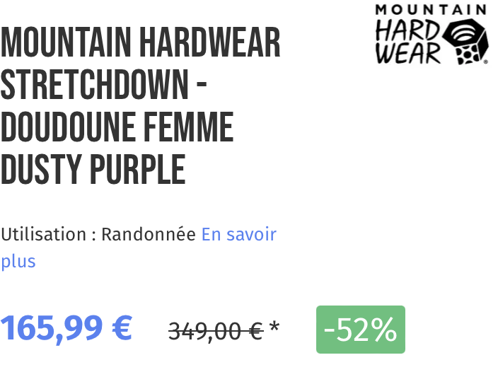 DOUDOUNE FEMME DUSTY PURPLE