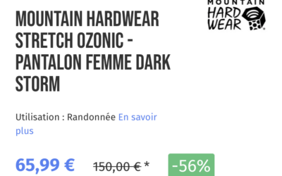 PANTALON FEMME DARK STORM