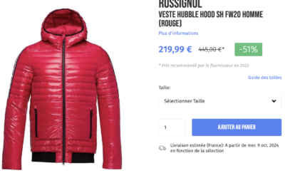 Rossignol hubble hood rouge par eva personal shopper