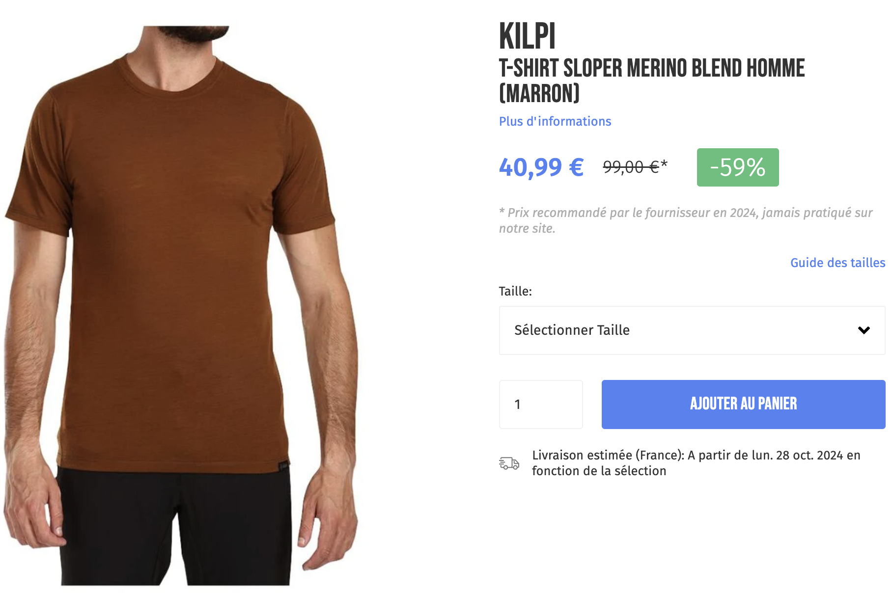 Kilpi T-Shirt Sloper Merino Blend