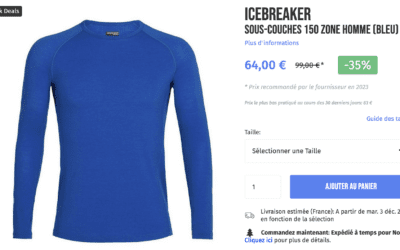 Icebreaker Sous-couches 150 par eva personal shopper