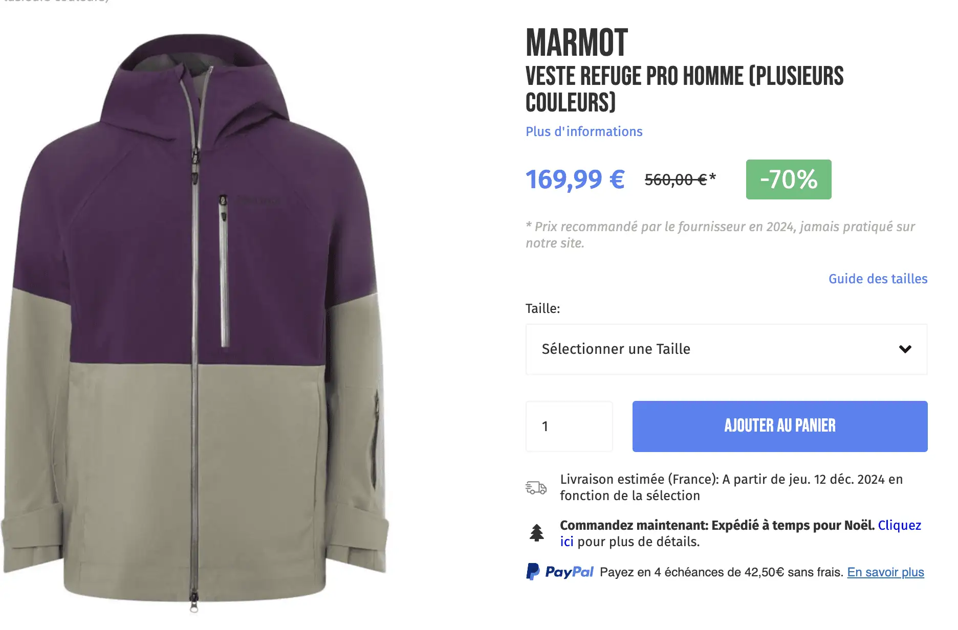 Marmot Veste Refuge Pro Homme