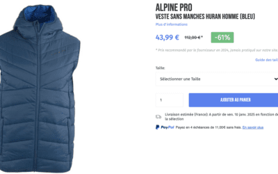 Alpine pro veste huran par eva personal shopper