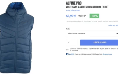 Alpine pro veste huran par eva personal shopper