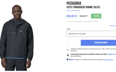 Patagonia Veste Funhoggers par eva personal shopper