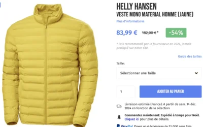 Helly Hansen Veste Mono Material par eva personal shopper