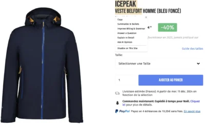 Icepeak Veste Belfort par eva personal shopper