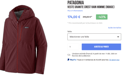 Patagonia Veste Granite Crest Rain par eva personal shopper