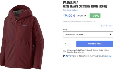 Patagonia Veste Granite Crest Rain par eva personal shopper