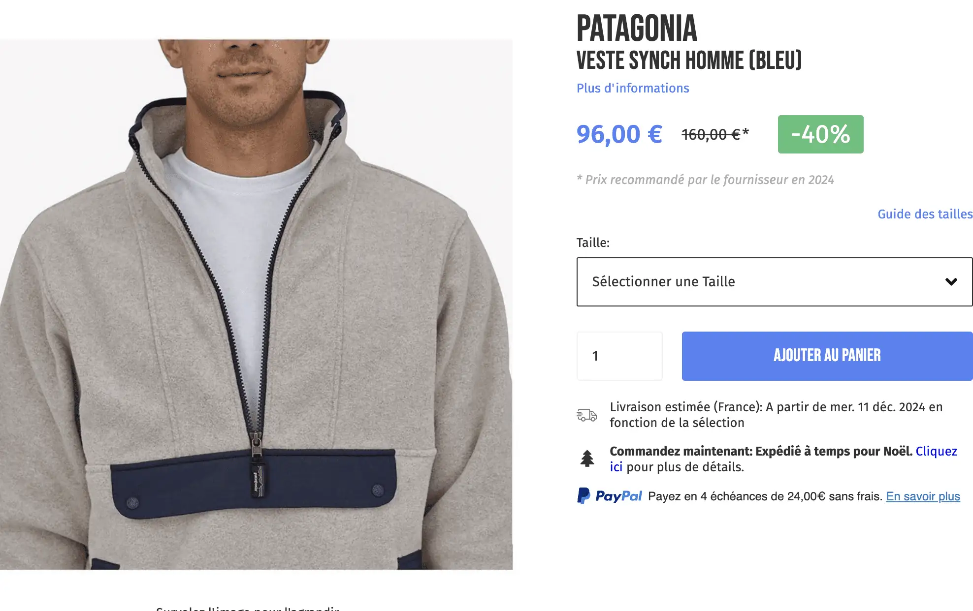 Patagonia Veste Synch privatesportshop black days