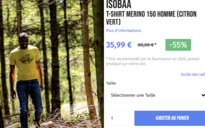 ISOBAA t-shirt merino 150 par eva personal shopper