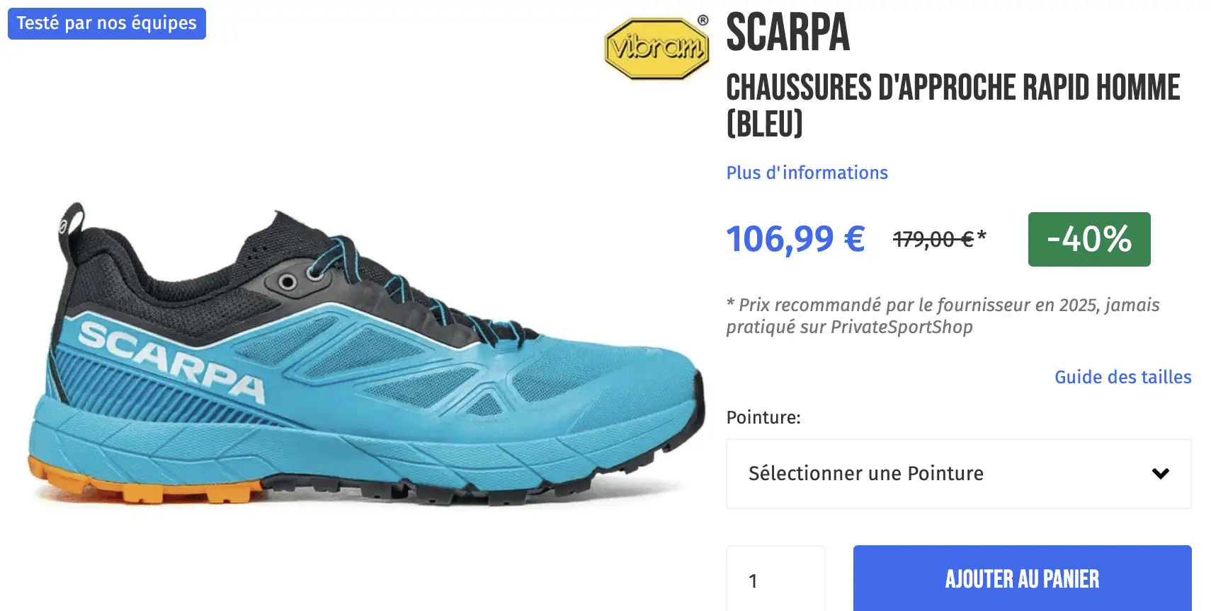 Scarpa Chaussures d'approche Rapid promo