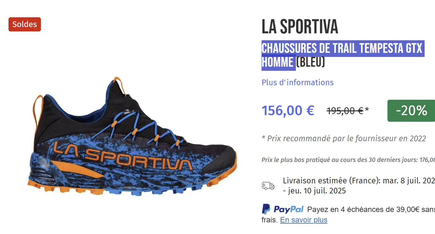 la sportiva Chaussures de trail Tempesta GTX