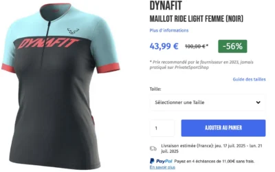 Dynafit maillot Ride par eva personal shopper