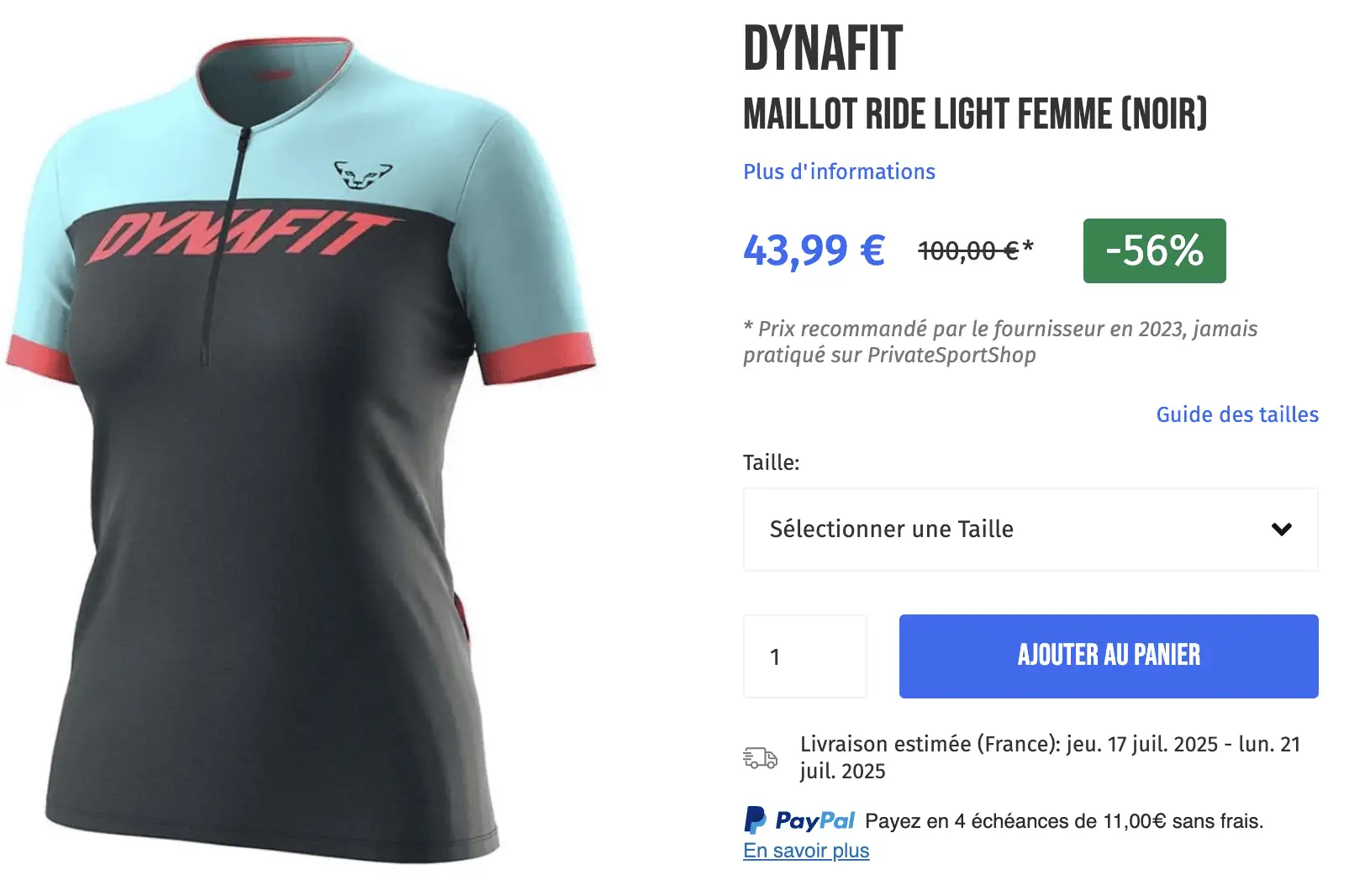 Dynafit maillot Ride