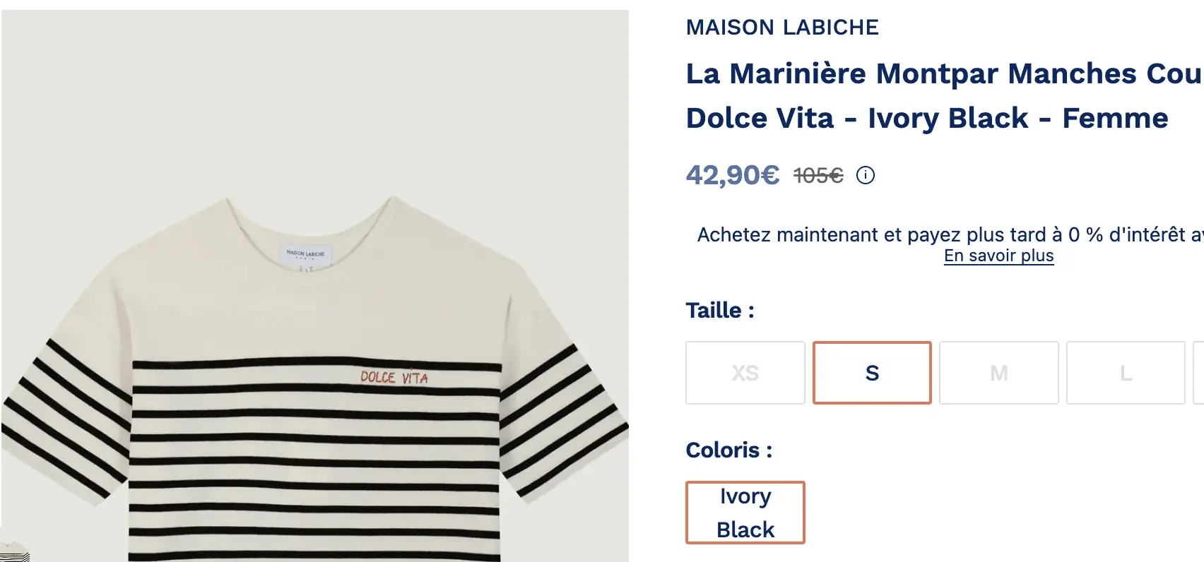 Maison Labiche marinière femme