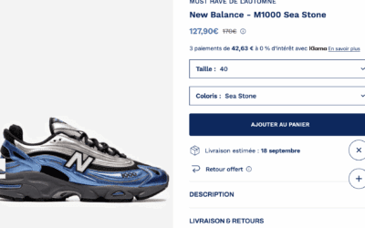 New Balance M1000 par eva personal shopper