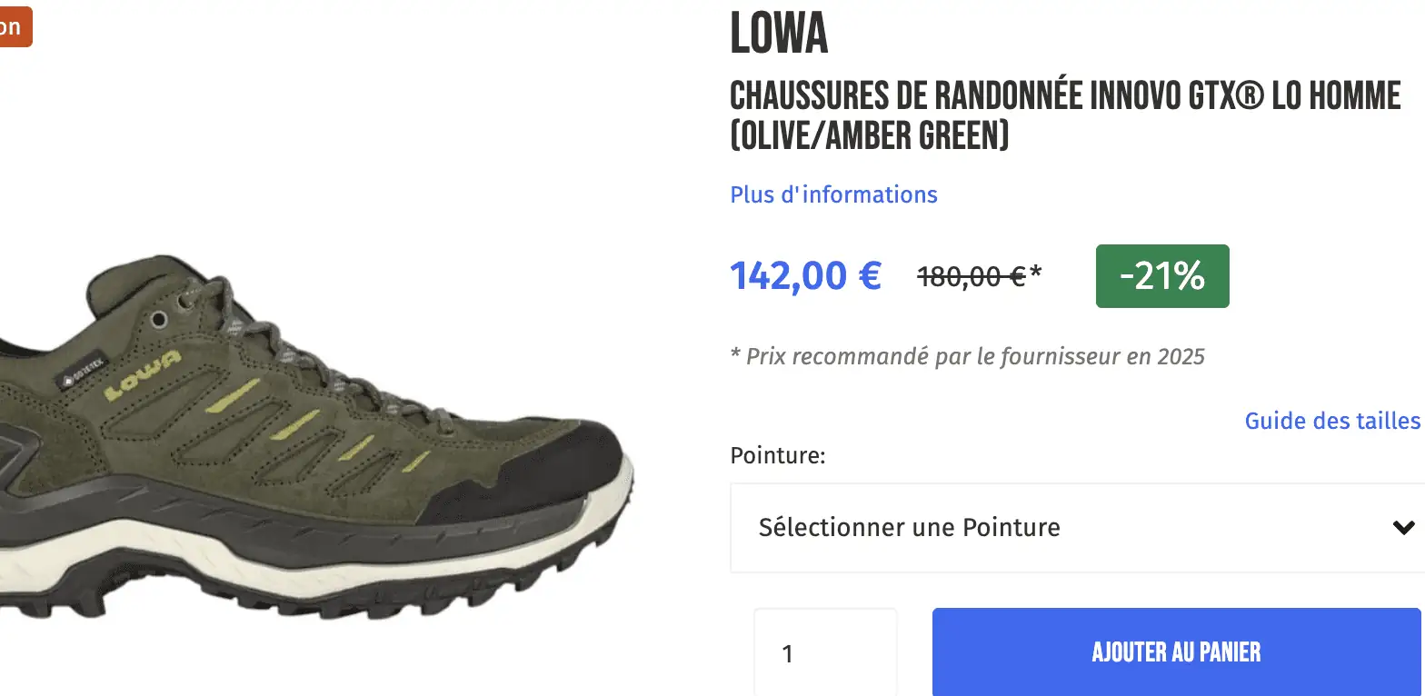 Lowa chaussures rando