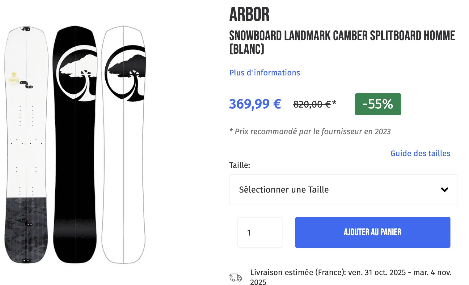 Arbor snowbard landmark