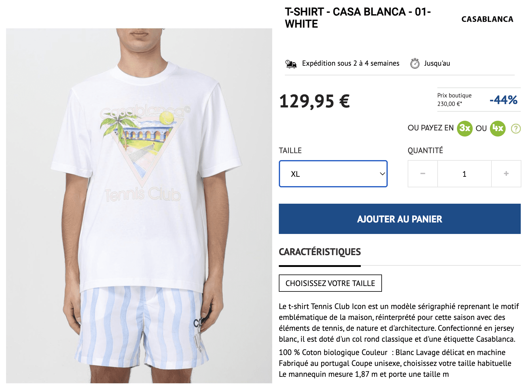 CASA BLANCA t-shirt white