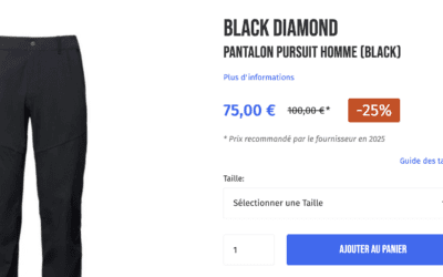 Black diamond Pantalon Pursuit par eva personal shopper