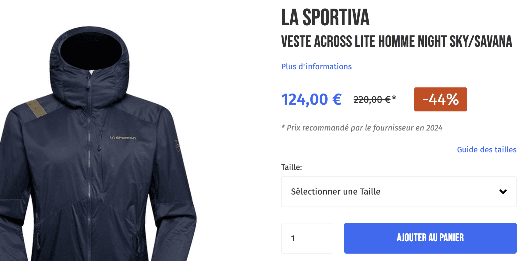 la sportiva Veste Across Lite soldes prive