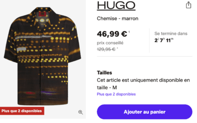 HUGO chemise marron par eva personal shopper