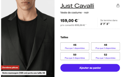 Cavalli costume veste noire par eva personal shopper