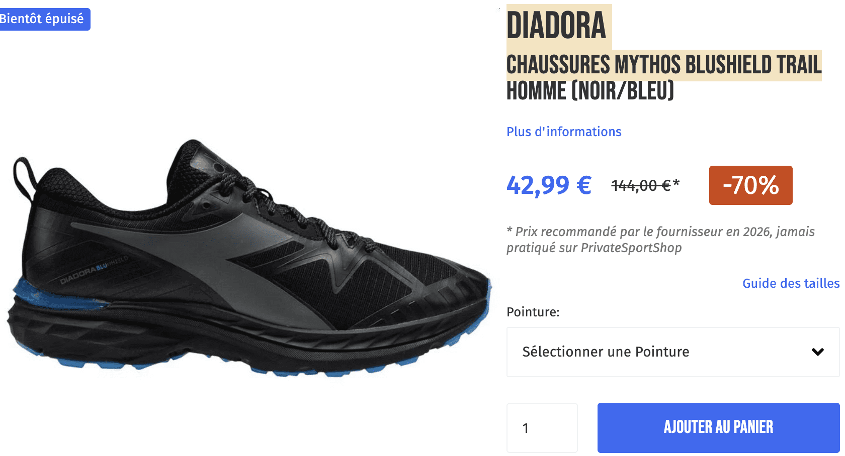Diadora mythos blushield trail