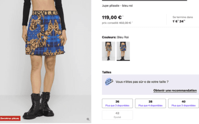 Versace jupe plissee par eva personal shopper